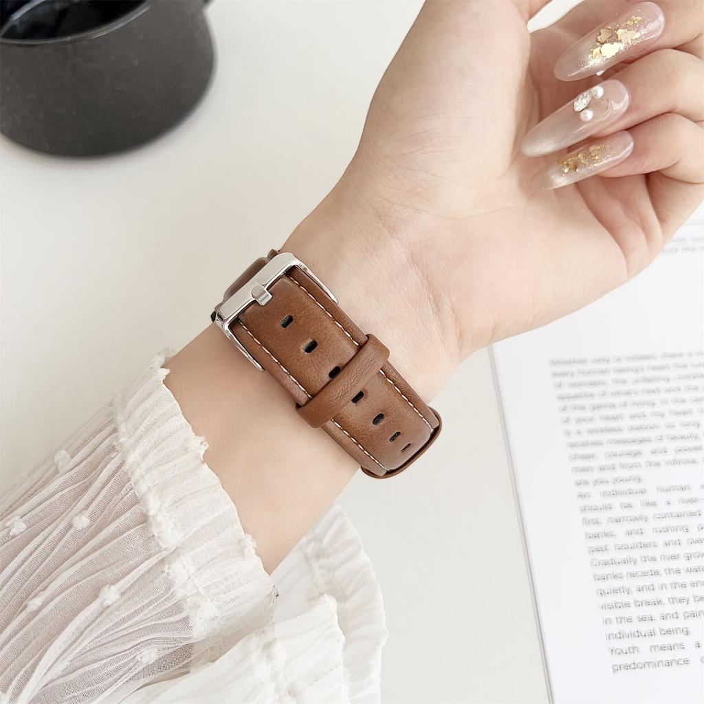 For Huawei Watch GT 5 46mm Watch Band 22mm Crazy Horse Texture Leather Wrist Strap