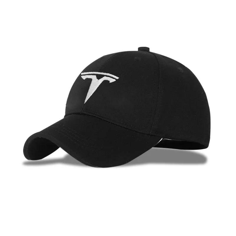 Car Sticker Tesla New Car Baseball Cap Fashion Outdoor Sport Cotton Sunblock Hat Accessorie for Tesla Model 3 Model S X Model Y