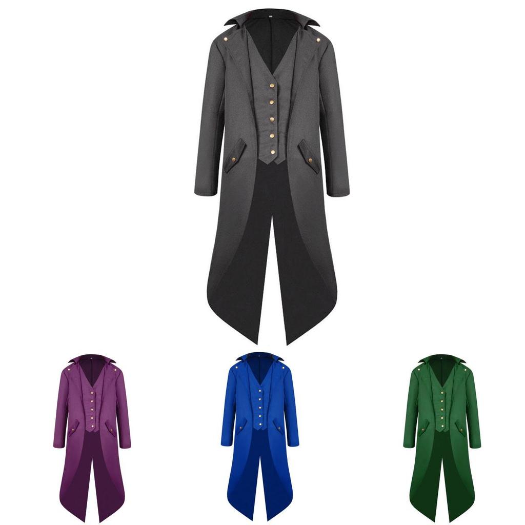 Luxurious Victorian Coat For Men Featuring Exquisite Corset Style And Button Front