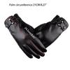 Leather Warm Gloves Full Finger Gloves Touchscreen Driving Fleece Lined Glove