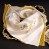 Hang Sifu Suzhou Embroidered 100% Mulberry Silk Scarf Shawl