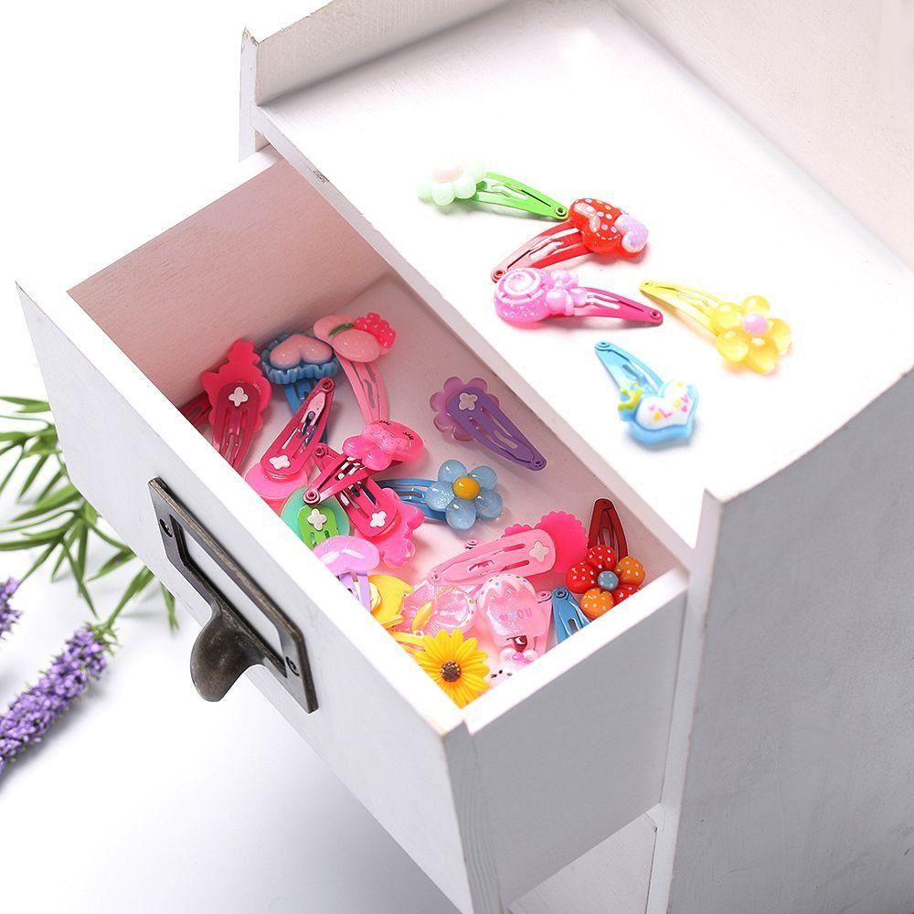 Lovely Multicolor Jewelry Cartoon Pattern Butterfly Girls Hairpins Flower Shaped Kids Hair Clips