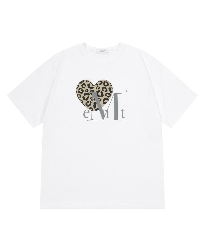 MUCENT Sierra Leopard Heart Short Sleeve Tee Unisex (8 Colors)