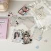 Cute Idol Photocard Display Pendant Transparent Acrylic Card Holder with Star Girls 3-Inch Photo Card Hard Case Cover Bag Decor