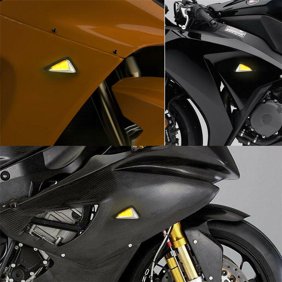 2Pair Motorcycle LED DRL Turn Signal Brake Tail Light for Yamaha Honda