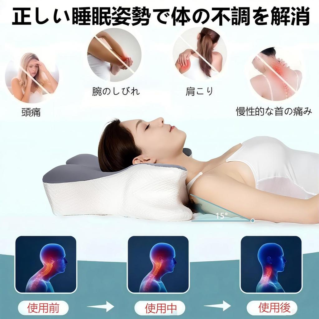 Comfortable Sleep Pillow, Memory Foam, Suitable for Side and Back Sleepers, Height Adjustable, Washable Cover, Perfect Birthday Gift for Parents