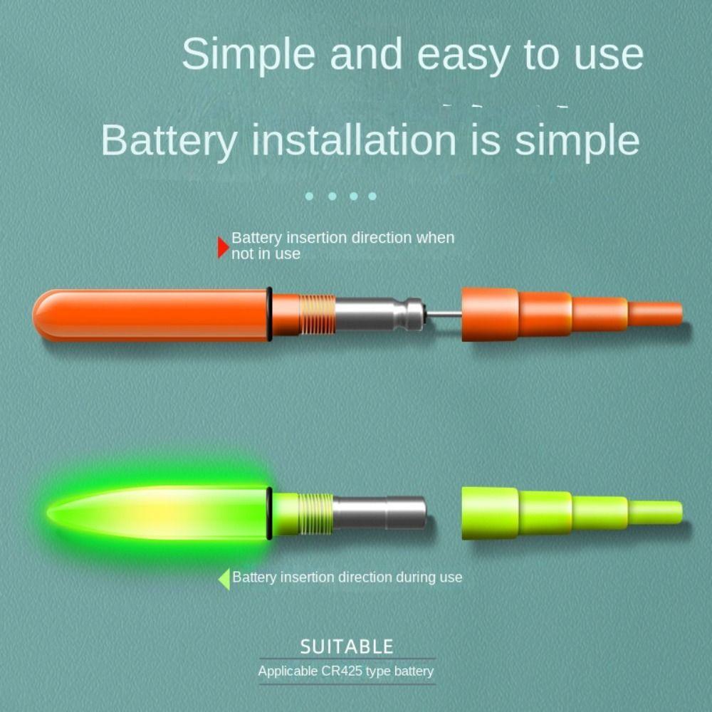 1pc Luminous LED Fishing Float Top Super Bright Night Fishing Float Top  Night Fishing