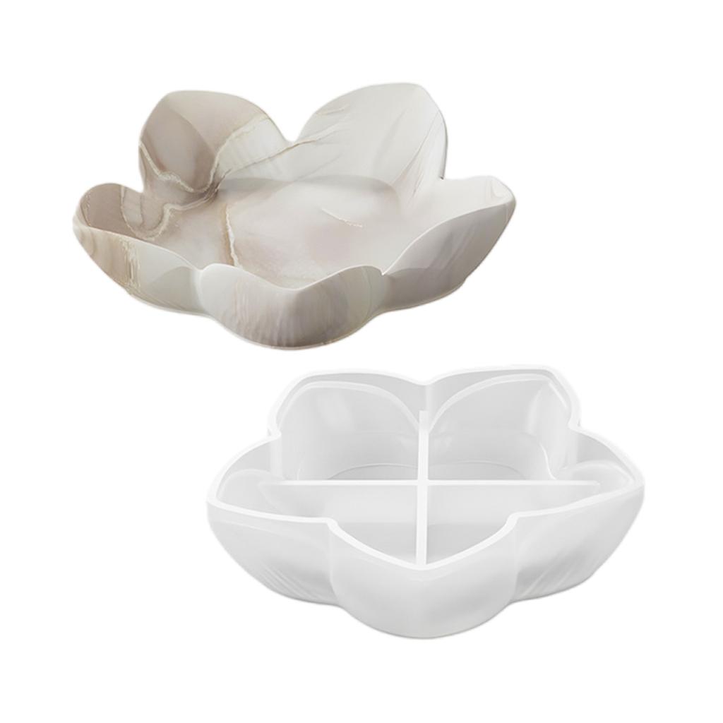 Silicone Flower Storage Tray Mold Heat Resistant Fruit Plate Mould Jewelry Making Tool for Home Decoration Enthusiasts