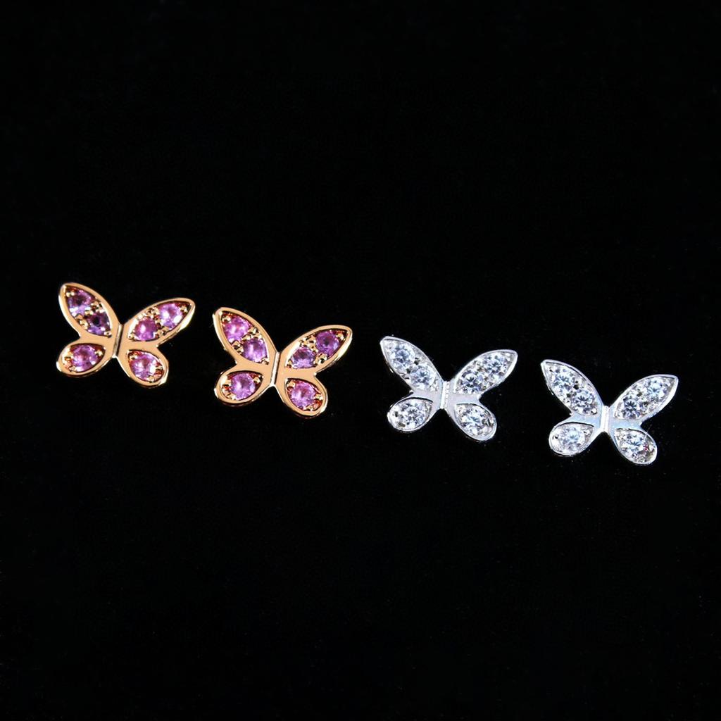 New Vintage Flower Electroplate Diamond Earring for Women Luxury Jewelry Designer Eardrop Fashion Party 925 Silver Stud Earrings