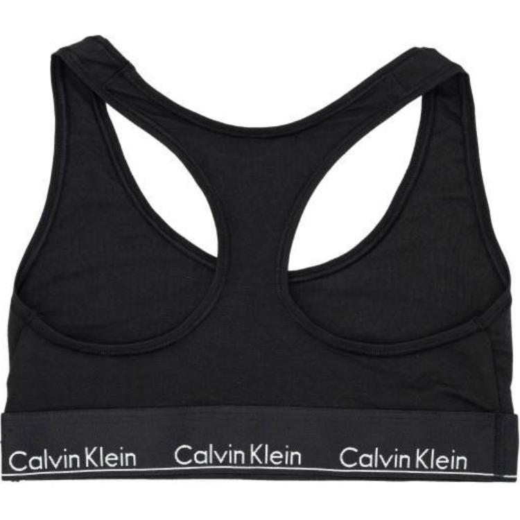 Calvin Klein Letter Fixed Strap Bra Women underwear Black 0000F3785E-6WA
