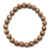 [GOLD STONE] Himekawa Yakuseki Bracelet, 8mm, Made In Itoigawa, Niigata Prefecture, Japanese Stone, Certificate Included, Inner Diameter: Approx. 19cm