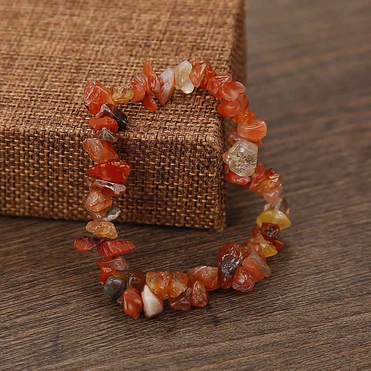 Handmade Beads, Natural Crystal Gravel Bracelet Bracelet B54