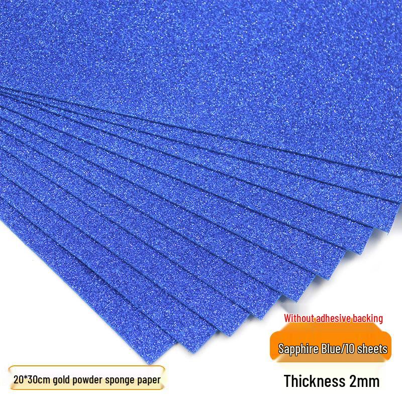 A4 2mm Glitter Foam Paper - Thick Colored Sheets for Crafts & Kindergarten Projects