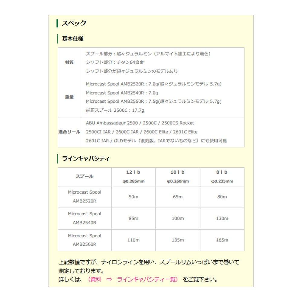 Avail Microcast Spool AMB2520R 2mm Groove Depth (ms_amb2520r_blk), Black,