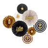 Pack of 8 Folding Paper Fan for Ramadans Parties Elegant Eid Celebration Decoration Weddings and Holiday Decorations