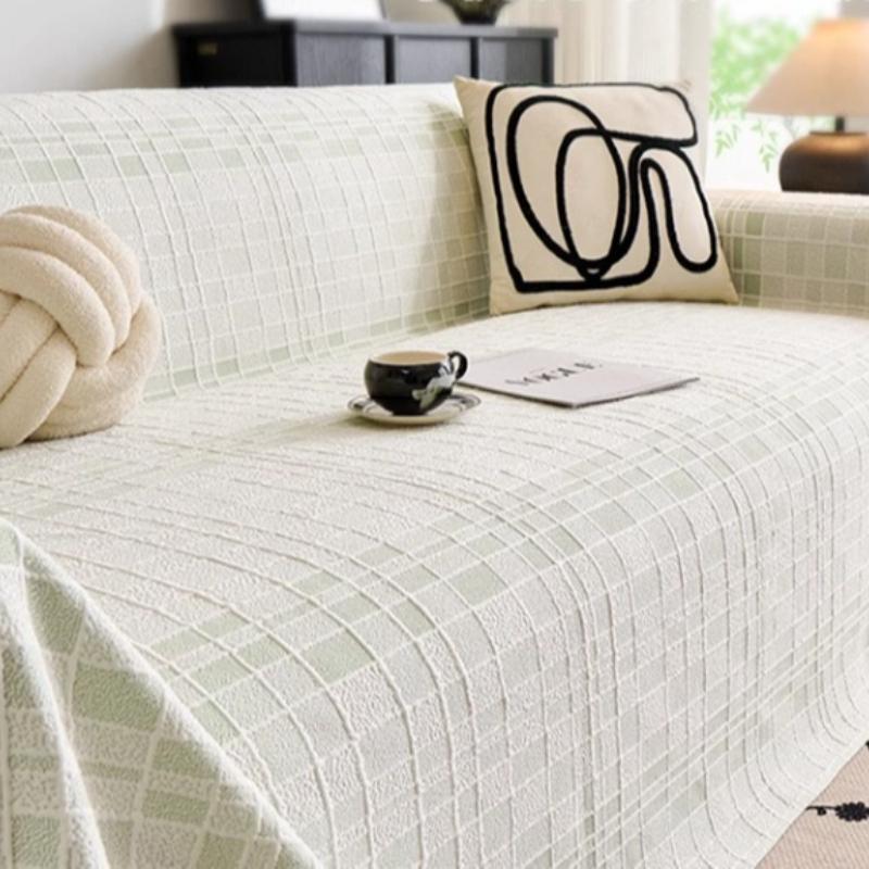 Ice silk summer sofa cover fabric cushion sofa cushion anti-slip cat scratch cover cover