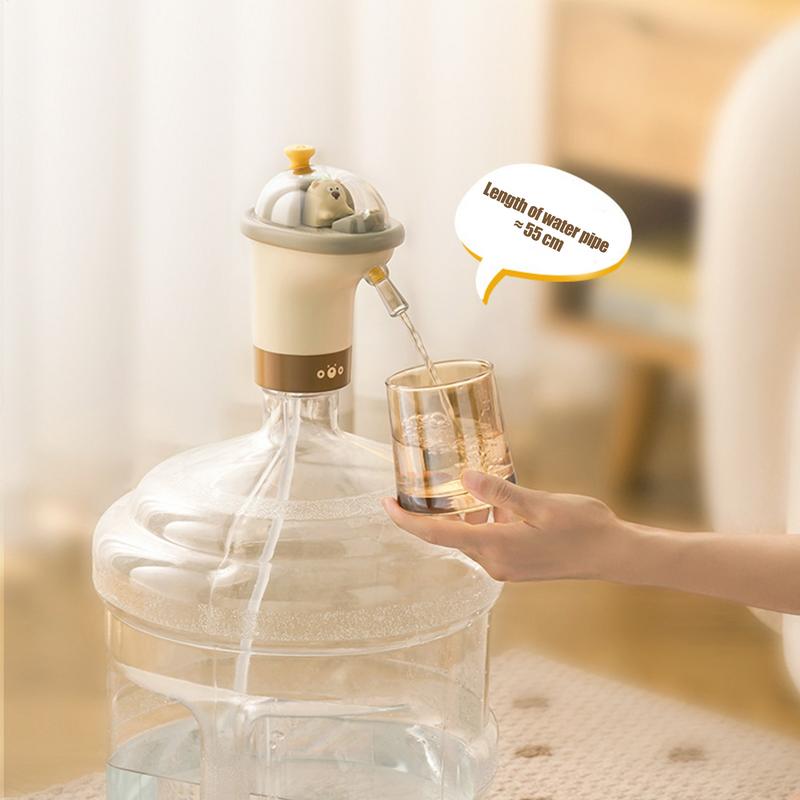 Water Dispenser Pump Cartoon Animal Electric Dispenser Multi-Functional Drinking Water Tool With 800mAh Rechargeable Battery