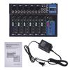 7 Channel Bluetooth Mixer Audio,Professional Portable Digital DJ Mixer w/USB Audio Interface-Mixing Boards For Studio