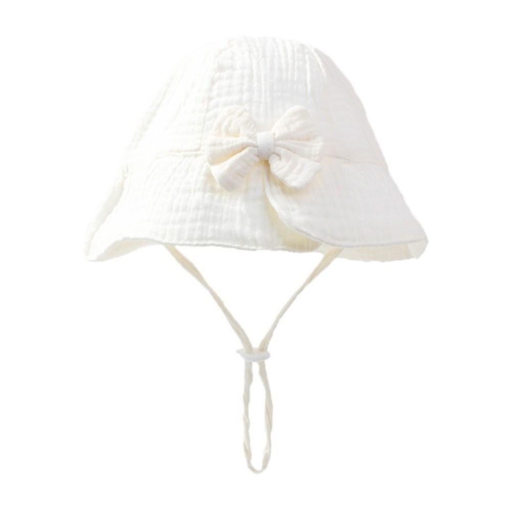 Cute Bowknot Baby Fisherman Hat Adjustable Bucket Cap New Princess Hat  Spring Summer