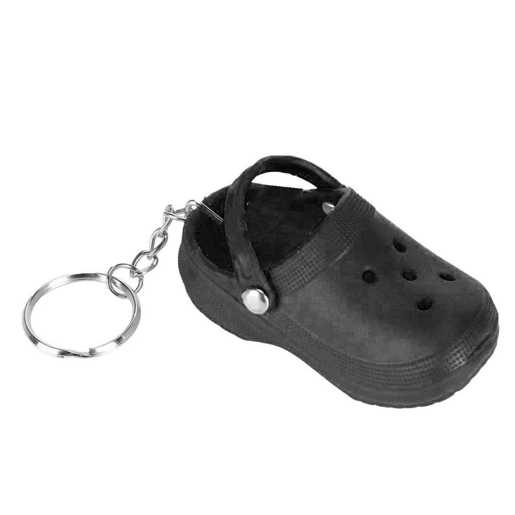 Keychain Mini Cute Silicone Portable Slipper Keychain for Schoolbag Handbag Gift Violet