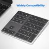 Rechargeable Wireless Keyboard 35 Keys Wireless Numeric Keypad Mini Digital Keypad  Laptop Notebook