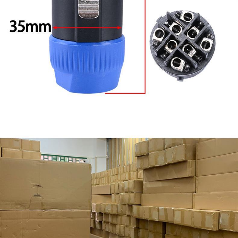 Eight-Core NL8FC Speaker Cable Connector Plug for Professional Audio