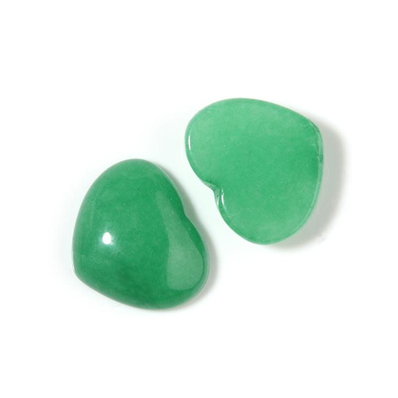 

5pcs Heart Stone Cabochon 15x18mm Natural Stone Flatback Cameo Loose Beads For Jewelry Making DIY Pendants Necklace Accessories