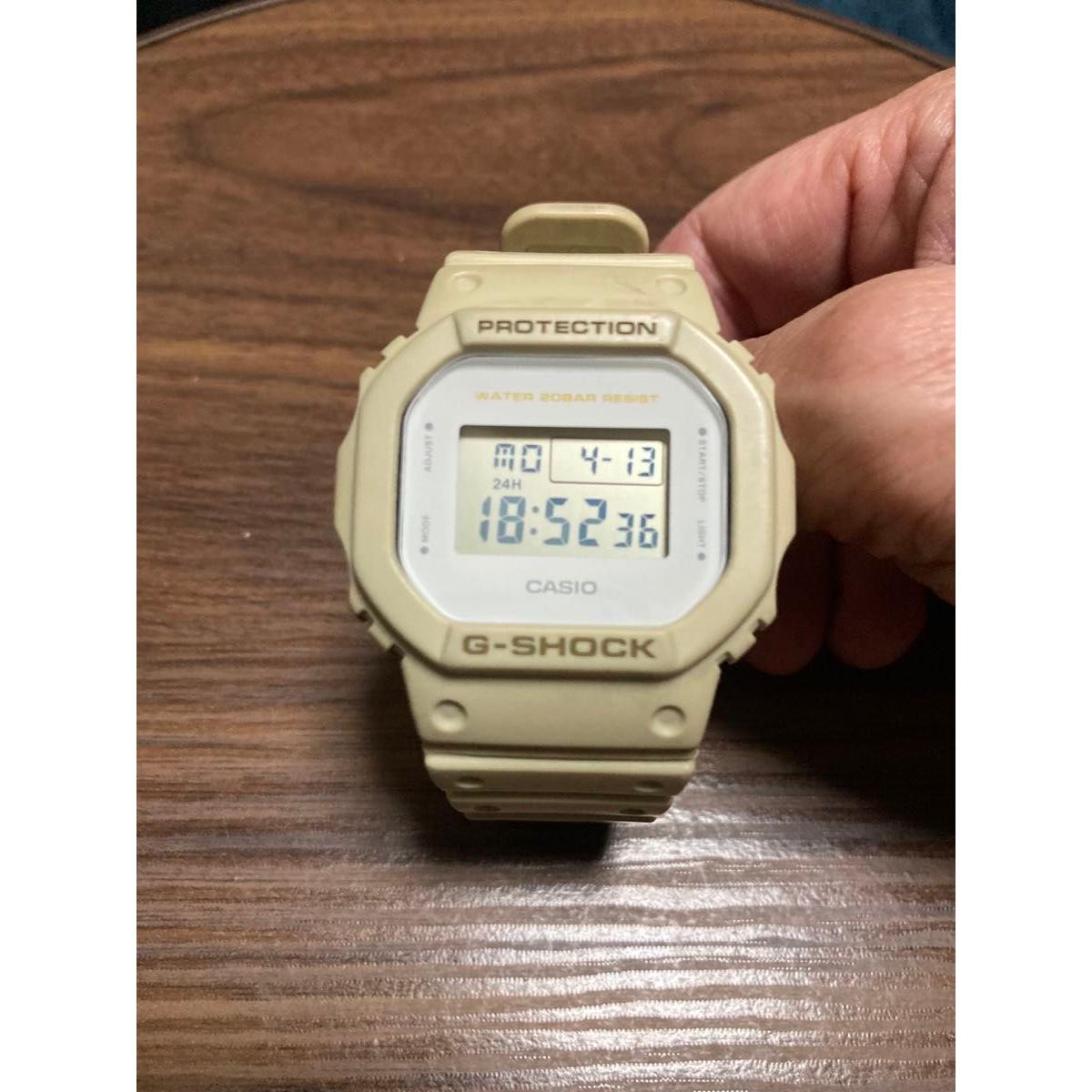 CASIO G-SHOCK DW-5600EW Sand Beige In working order Used!