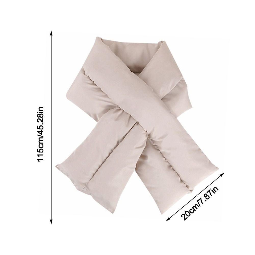 Warm Winter Scarf Down Cotton Skiing Scarve Simple Fashion Neck Warmer Women Men