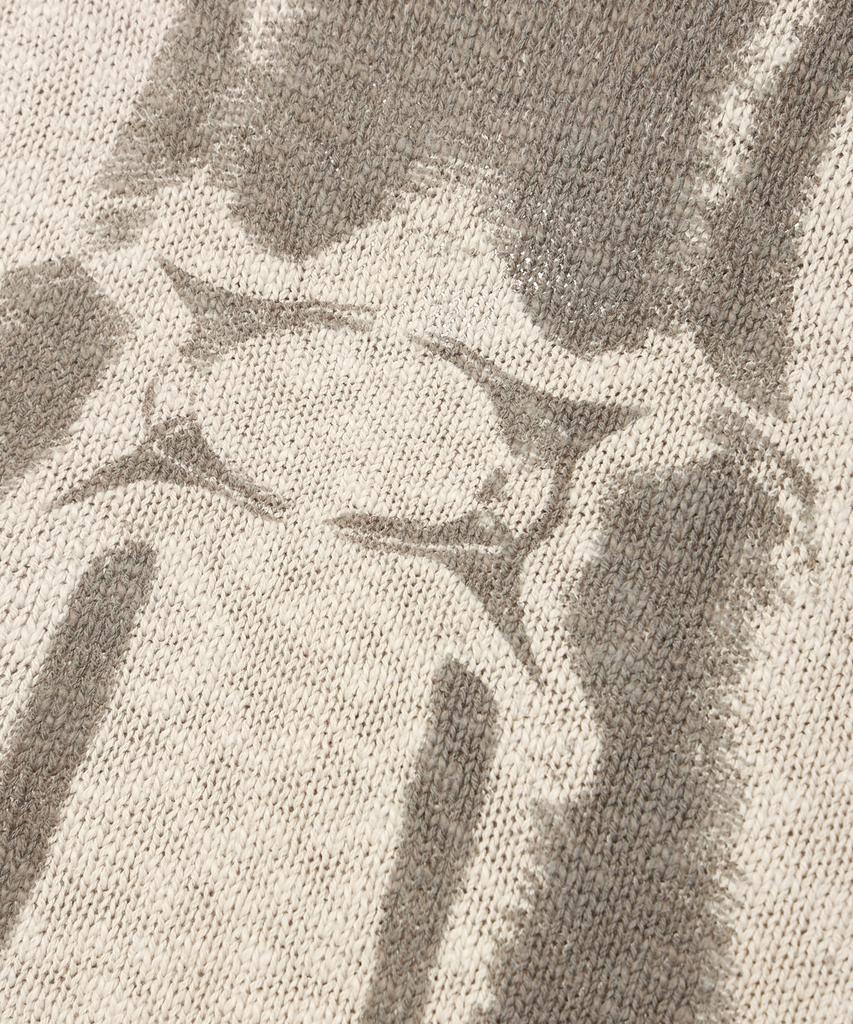 CRITIC Vintage Wormhole Long Sleeve Knit Ivory