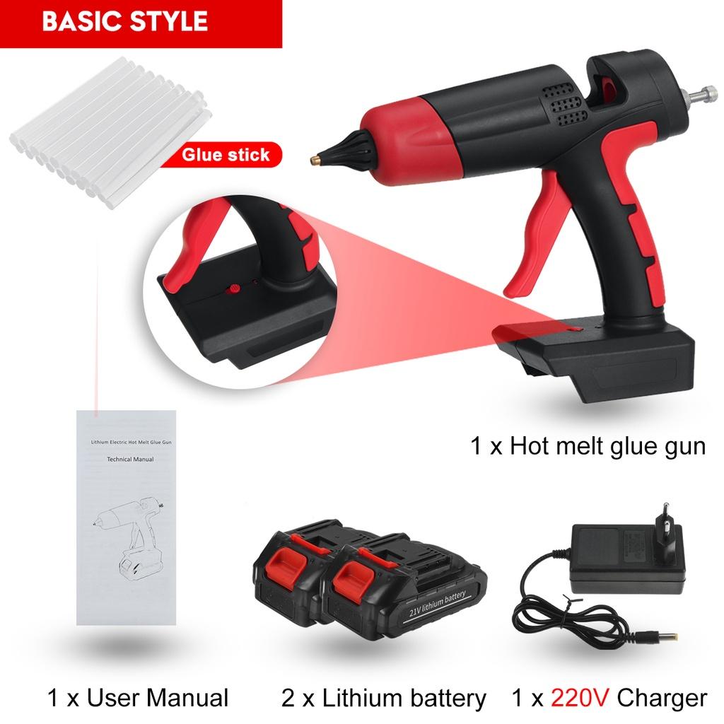 21V 1000W Welding Hot Air Guns Plastic Temperature Adjustable Anti-scald Nozzle for Lithium Battery Cordless Electric Hot Melt Glue Guns