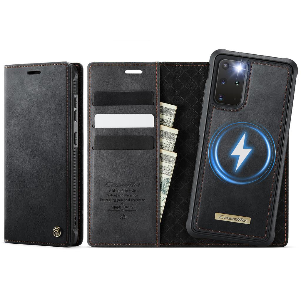 For Samsung Galaxy S20 Plus 5G Case CASEME C49 Compatible with MagSafe RFID Blocking Detachable Wallet Leather Phone Cover