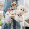 Dog Full Body Lift Harness for Small Dogs, Hands-Free Yorkie Carrier with Treat Bag, Adjustable & Breathable – Beige