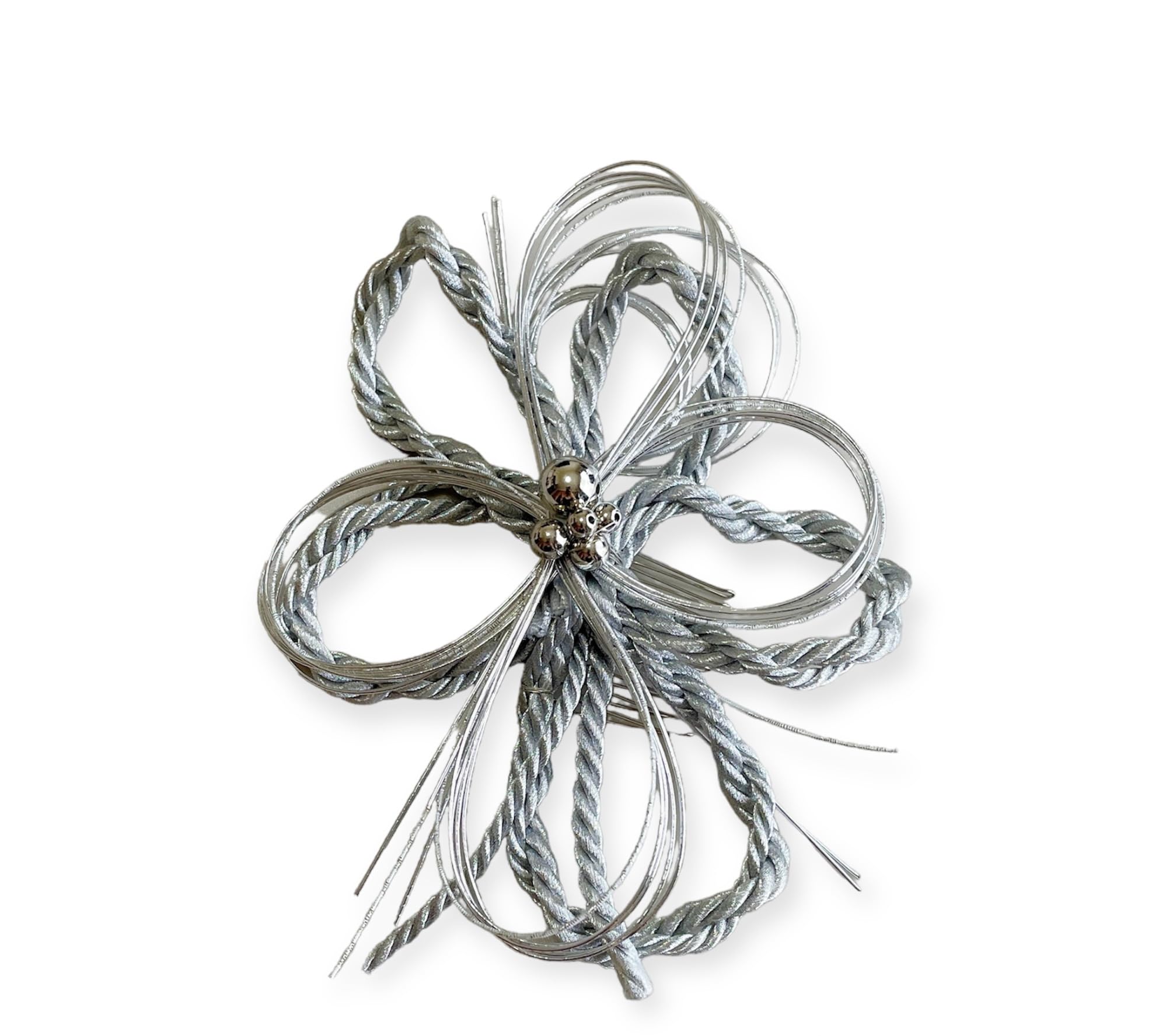 

Mizuhiki Hair for and Perfect for Hakama and Ornament, Silver, Braided, Kimono, Graduations, Coming-of-Age Ceremonies, Weddings, More. Furisode.