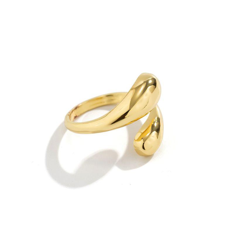 

Niche Style Drop Shape Metal Ring Female Ins Opening Gold