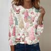 Long Sleeve Shirts For Women Cute Print Graphic Tees Blouses Casual Plus Size Basic Tops Pullover