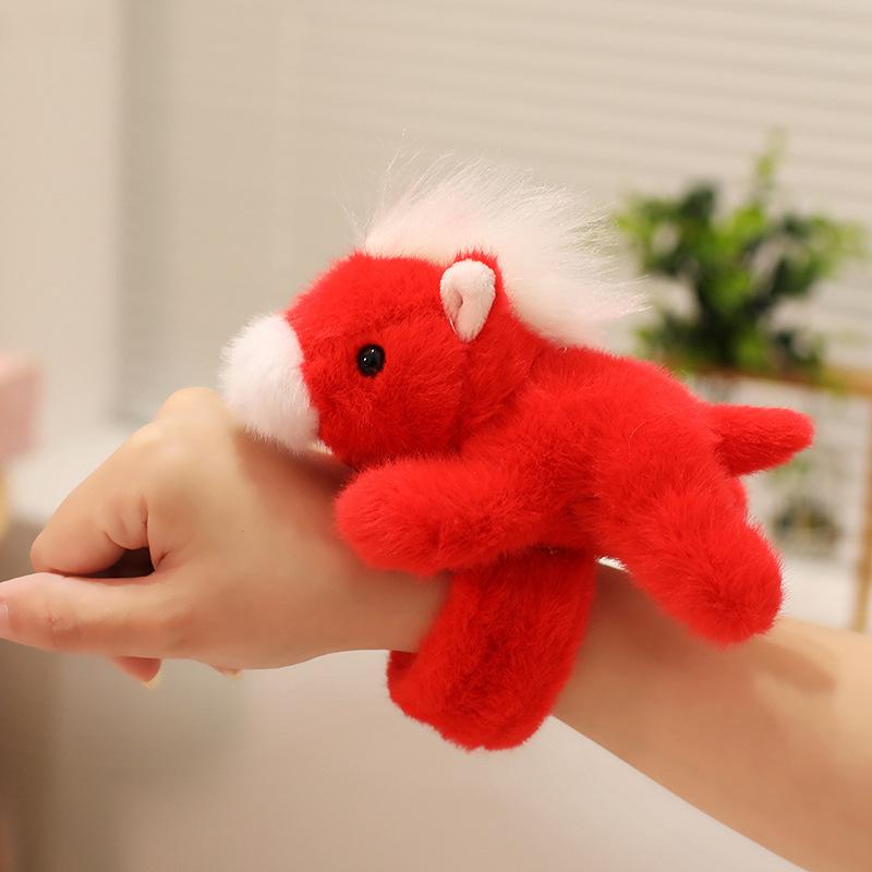 

Cute pony snapping ring plush toy doll pony doll children s company soothing doll 25cm（0.06kg）