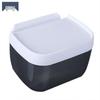 Waterproof Punch-Free Toilet Paper Holder with Storage Rack for Bathroom