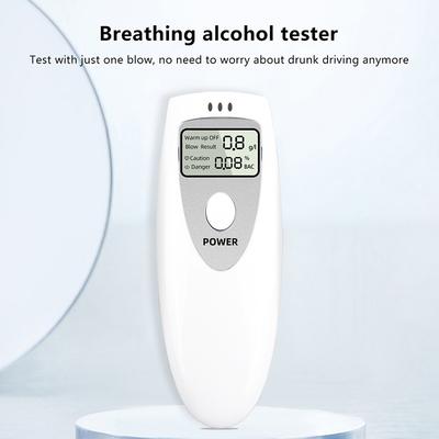 Portable Breath Alcohol Analyzer No Contacted Digital Alcohol Tester Breathalyzer Detector Alcohol Detection LCD Screen