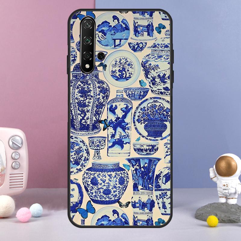 Blue And White Porcelain For Huawei Nova 5T 9 10 SE 7i 8i 11i 12i Y73 Y90 Y70 Y72 Y61 Y91 Y60 P20 P30 P40 Lite Case