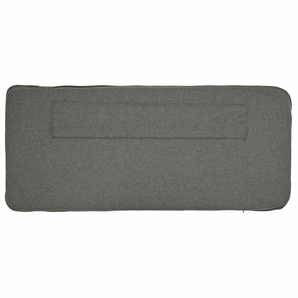 Upholstered Headboard in Brown and Light Grey 135 cm