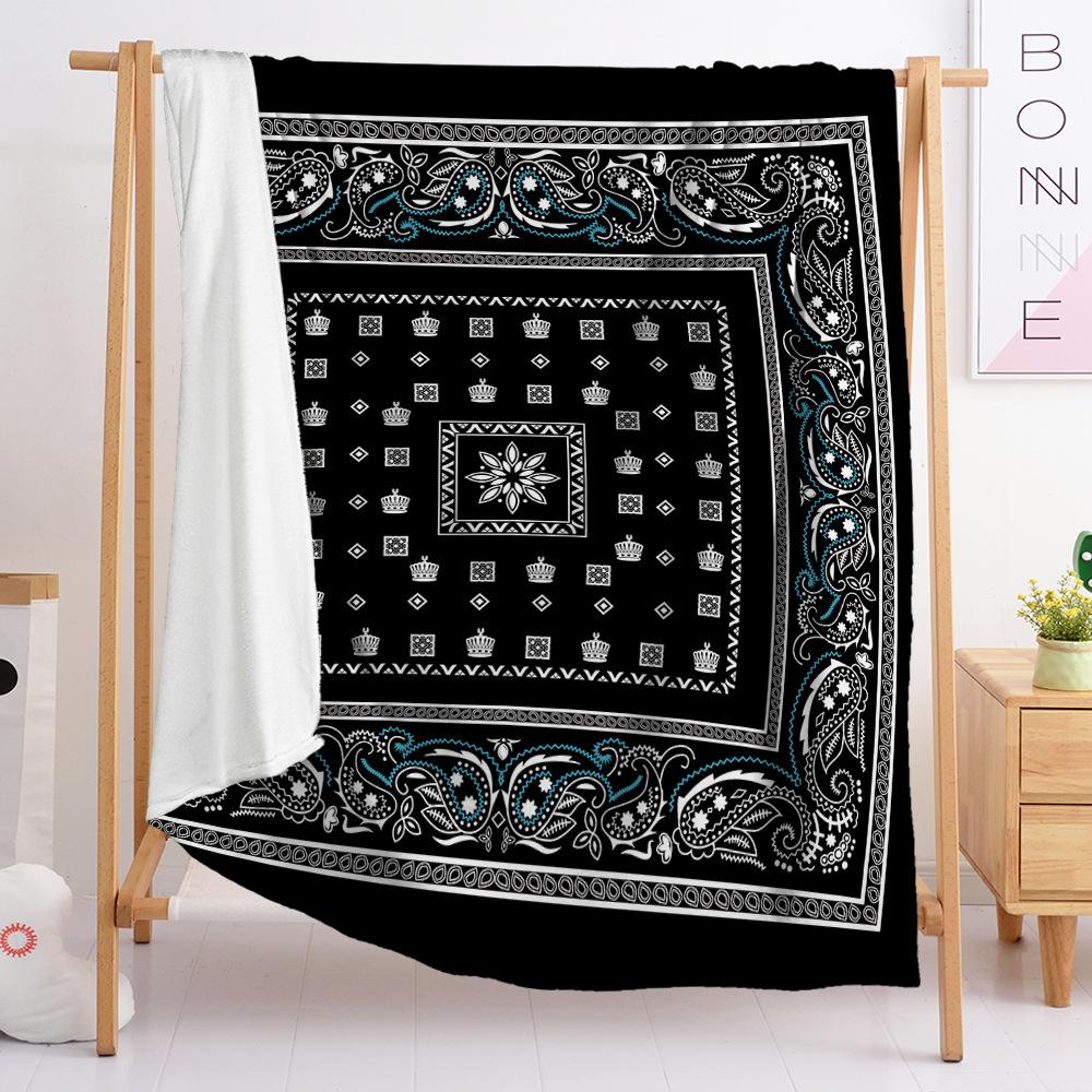 Flannel Blanket Bedroom Blanket European And American Size Blanket Digital Printing