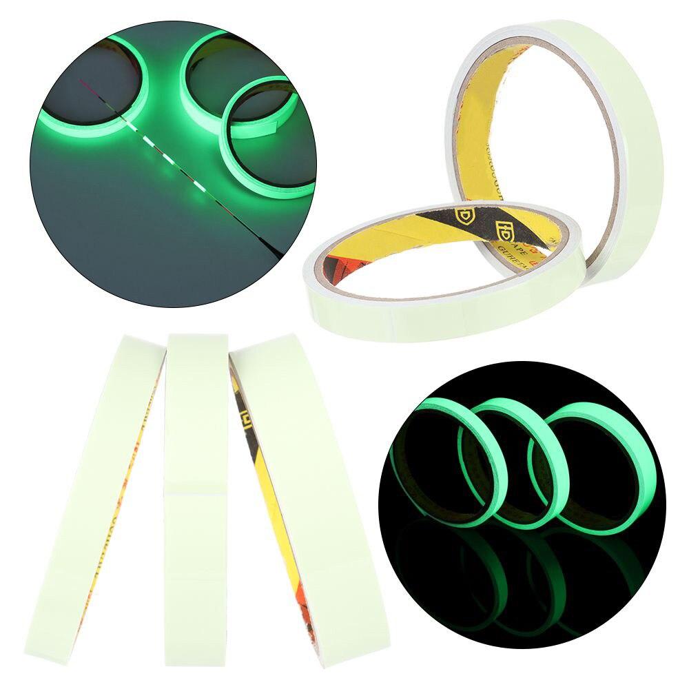 100X3cm Self Adhesive Green Luminous Tape Glow In The Dark Stickers Stage Decorative Fluorescent Tape Warning Stickers Fishing Tool