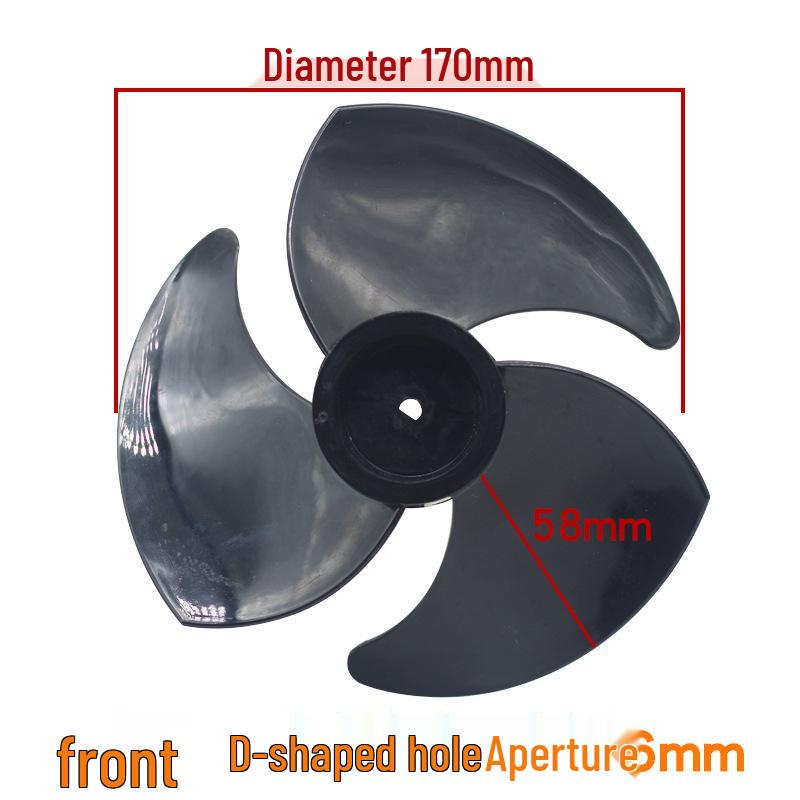 

Universal Silent Turbo Floor Fan Blades - 150/170/180mm, Three Blades