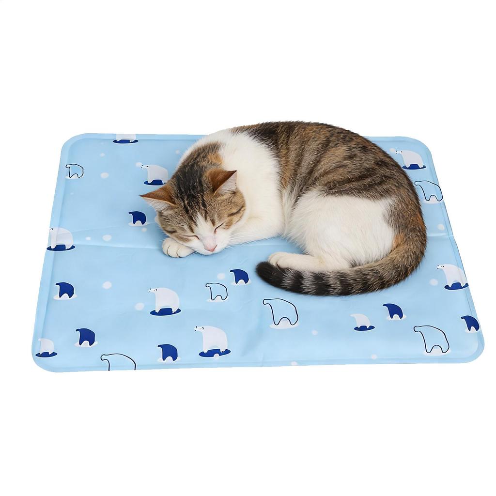 Cooling Pet Mat Breathable Washable Summer Pad Dog Cat Self Cool Blanket for Kennel Crate and Bed Sleeping Dog Cooling Pad