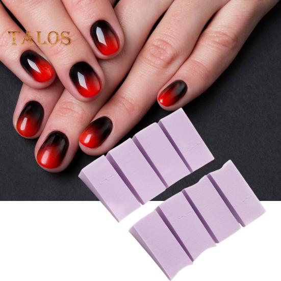 8Pcs Nails Soft Sponge Anti-deformed Multifunctional Easy To Clean Reusable Transfer Manicure Gradient Nail Art Sponge for Professional