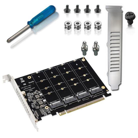 PH44 NVME 4-Disk PCIE Signal Split Array Card Array Card M.2 NVME SSD