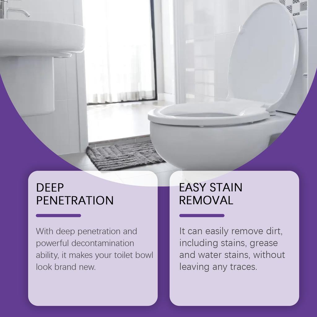 Polvere Pulitore WC AMZ - Pulizia Delicata Quotidiana, Fragranza Fresca, Rimuove Odori e Macchie, Polvere Pulente Disincrostante per WC