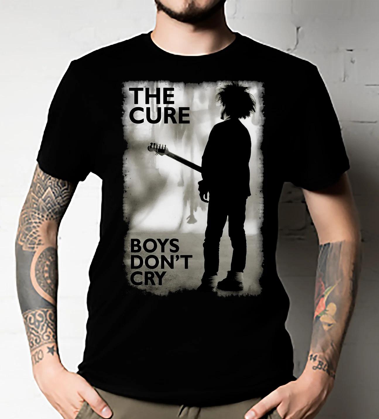Men s and Women s T-shirts Official The Cure T Shirt Boy s Don t Cry XXXXL