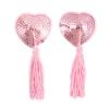 Nipple Stick the Guillotines Women's Adhesive Bra Women's Sexy Tassel Heart-Shaped Sequins Breast Pad Silicone Direct Supply